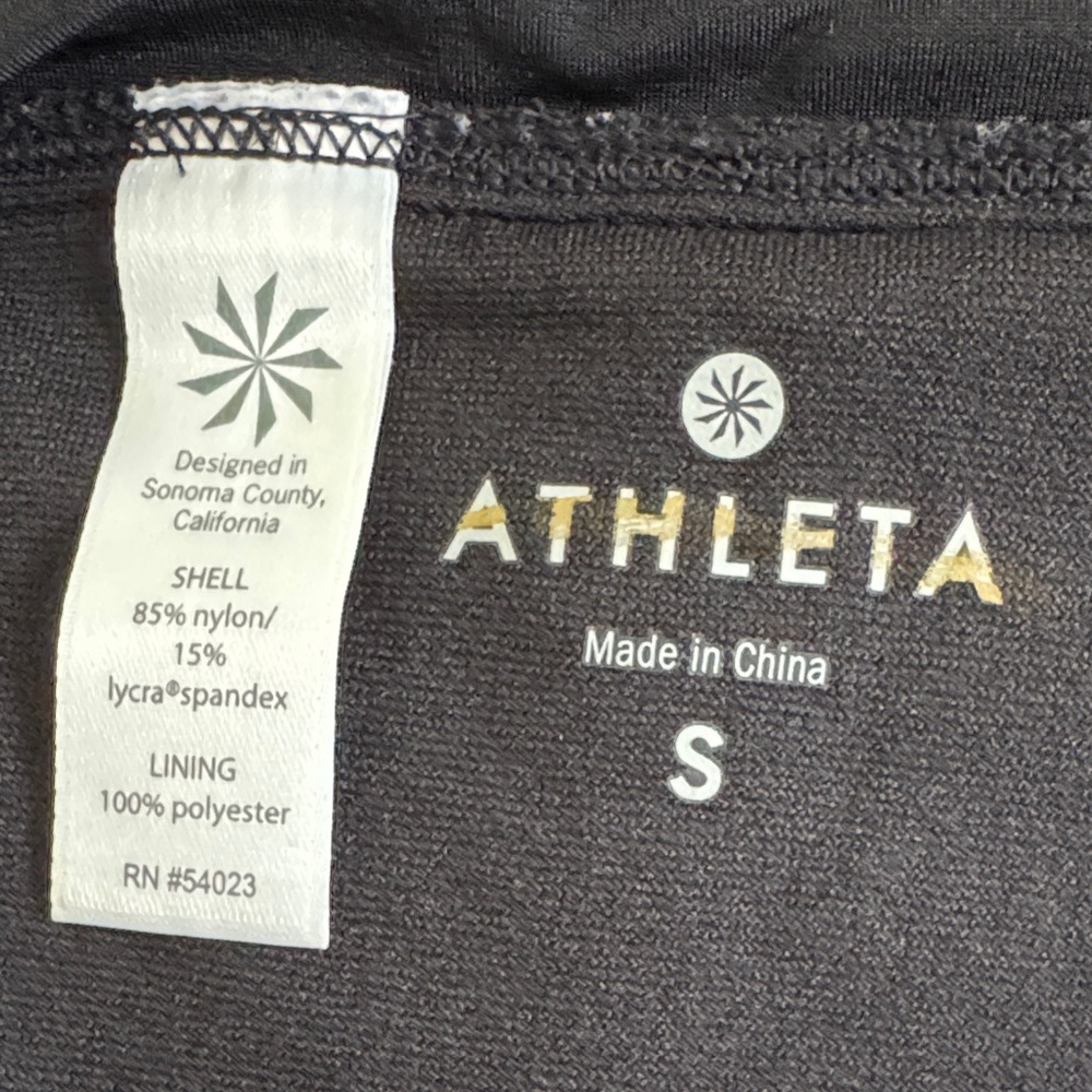 Athleta Black Swim Skirt with Adjustable Cinched Sides Size Small - Picture 7 of 7